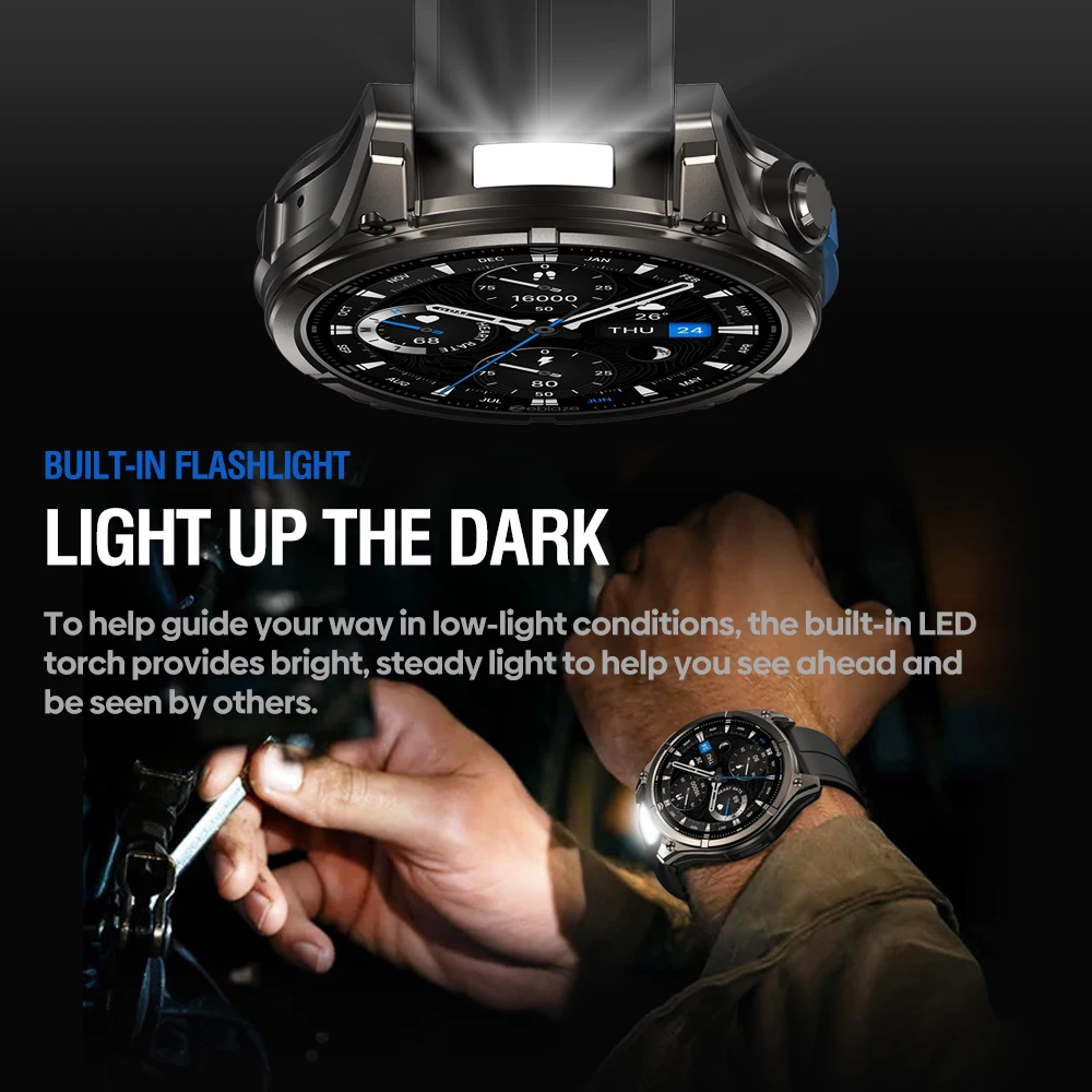 Zeblaze Vibe 8 Smartwatch Chamadas de Voz 1.43" AMOLED Cinza - Imagem 3