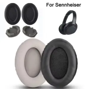 almofadas de ouvido pele de carneiro sennheiser
