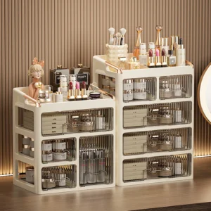 caixa de armazenamento de cosméticos de mesa