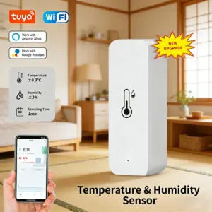 sensor de temperatura e umidade inteligente tuya wifi