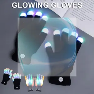 luvas led piscantes para dedos