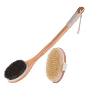 escova de banho de bambu