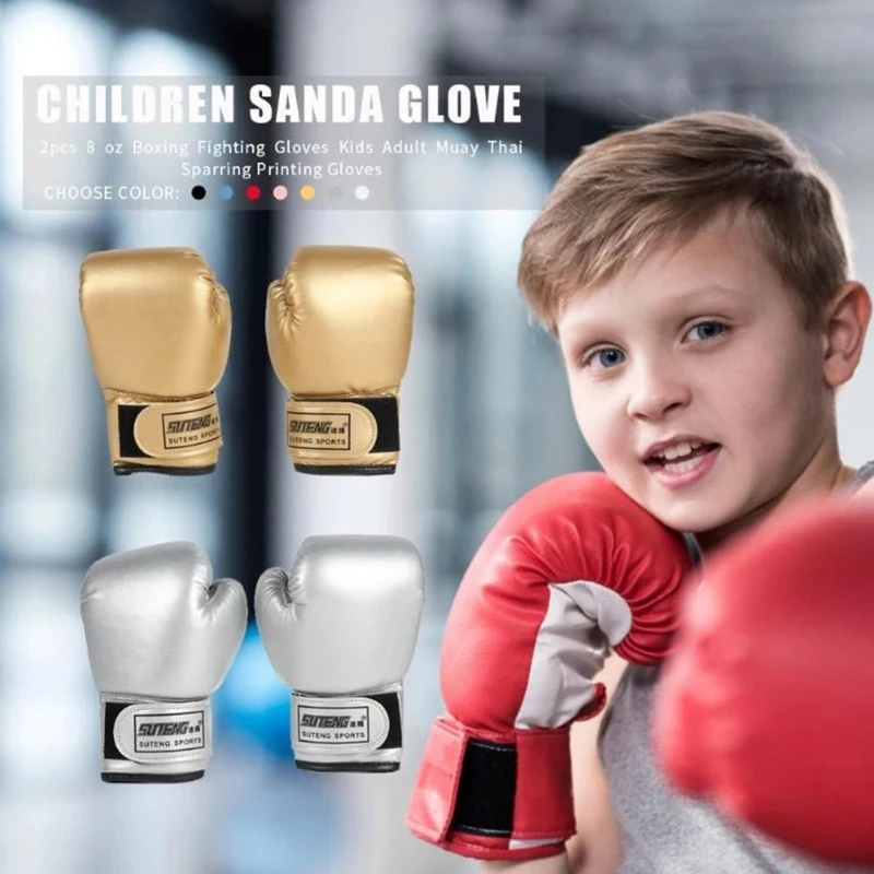 Luvas de Boxe Infantil para Treino Roxo - Imagem 3