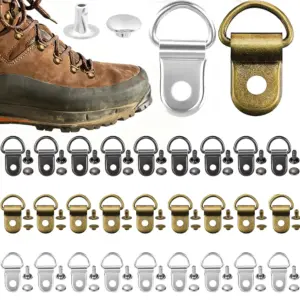 conjunto ganchos para cadarços de botas