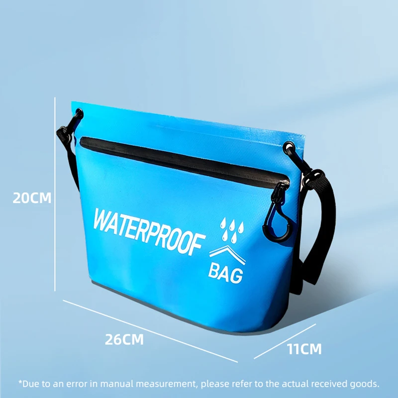 Bolsa Seca Impermeável 5L Viagem Natação Rosa Vermelha - Imagem 3