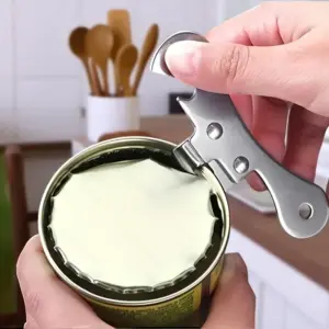 abridor de latas manual de aço inoxidável