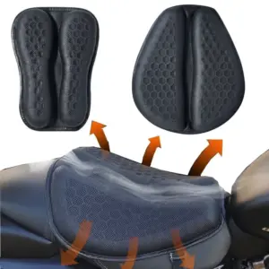 almofada de assento dobrável em gel para motocicleta
