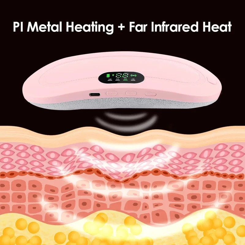 Cinto Massageador Elétrico Vibratório Térmico Marfim - Imagem 2