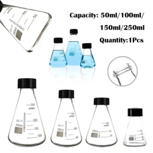 frasco erlenmeyer vidro borosilicato