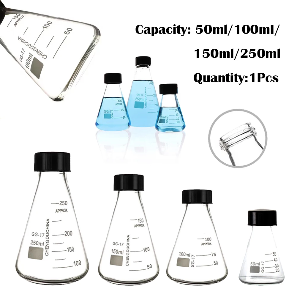 frasco erlenmeyer vidro borosilicato
