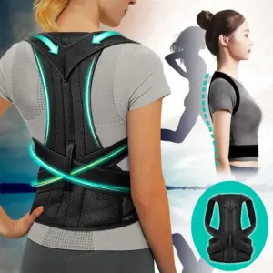 colete corretor postural lombar ajustável