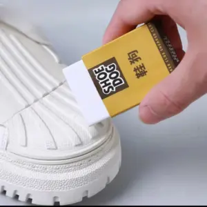 borracha para limpeza de sapatos