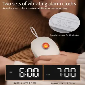 despertador vibratório com lembrete de luz