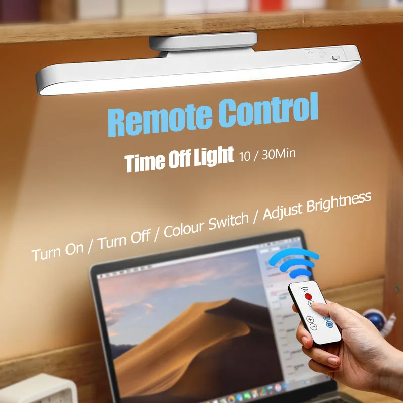 Luminária de Mesa LED Magnética Branca com Controle Remoto - Imagem 4