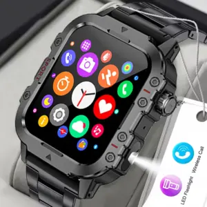 smartwatch militar 1.44 polegadas