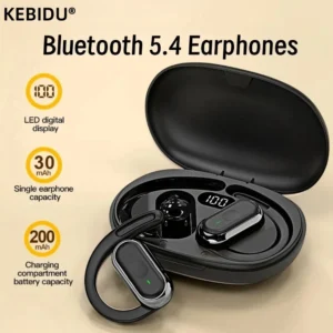 fone de ouvido bluetooth 5.4 sem fio