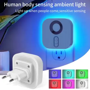 luz noturna led sensor movimento