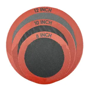 tapete de silicone redondo perfurado