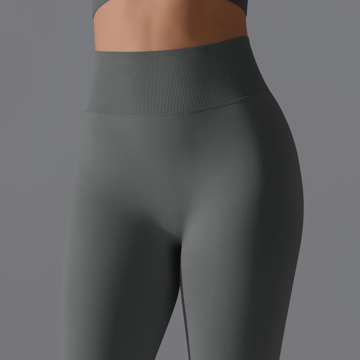 Legging Yoga Cintura Alta Sem Costura Scrunch - Imagem 6
