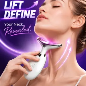massageador facial e pescoço ems