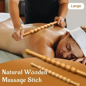 vara de massagem de bambu