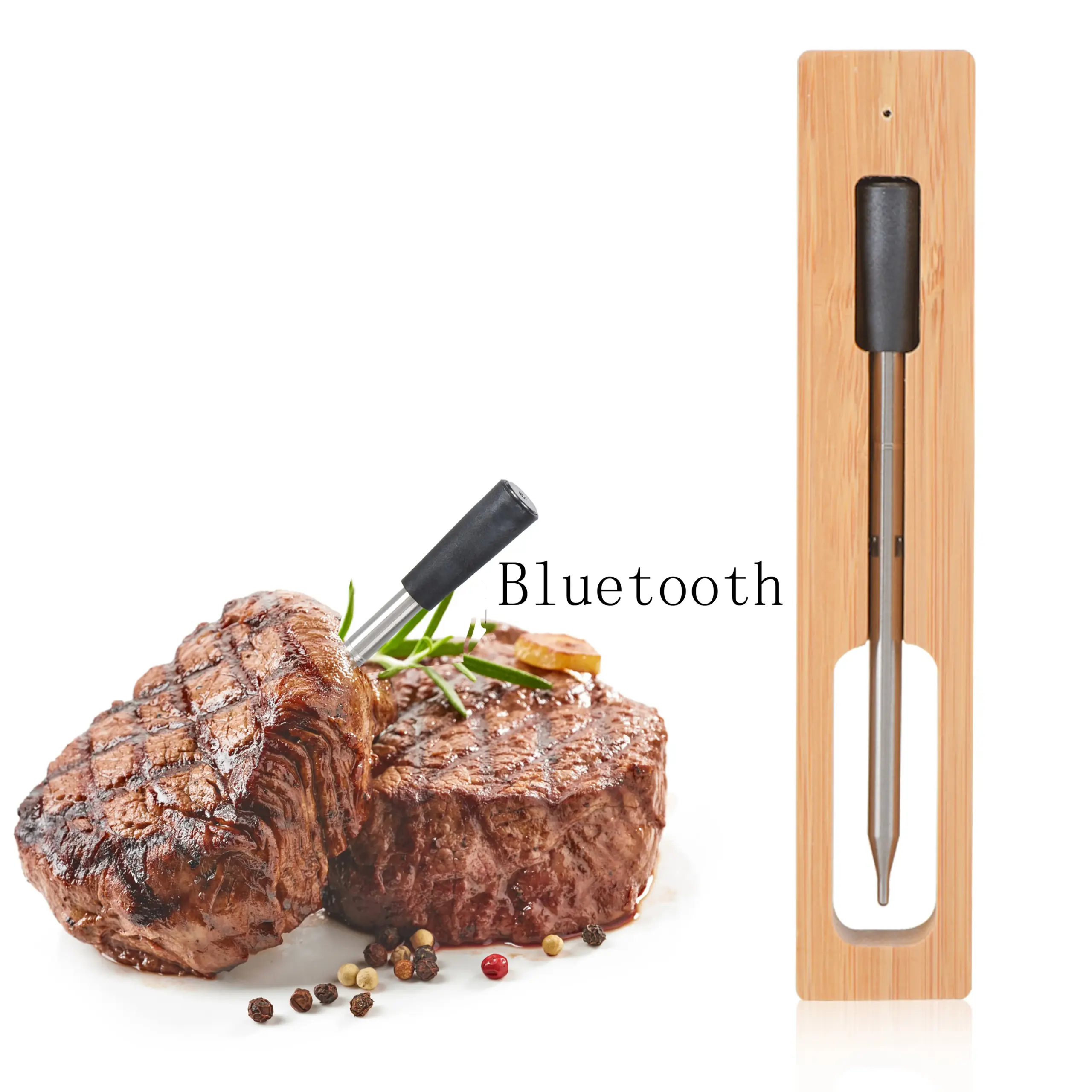 Termômetro de Carne Sem Fio Bluetooth para Forno e Churrasco - Imagem 2