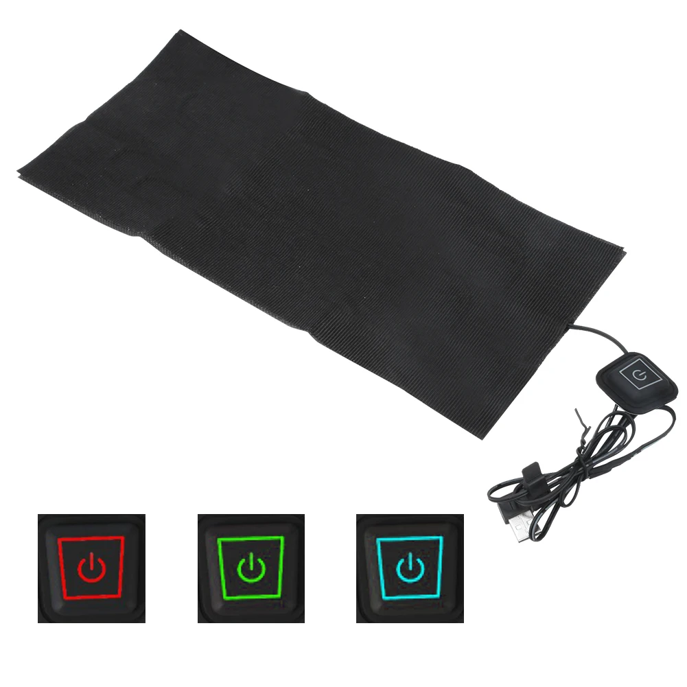 Almofada de Aquecimento USB de Fibra de Carbono para Roupas - Imagem 4