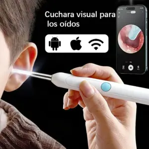 limpador visual de cera de ouvido com câmera