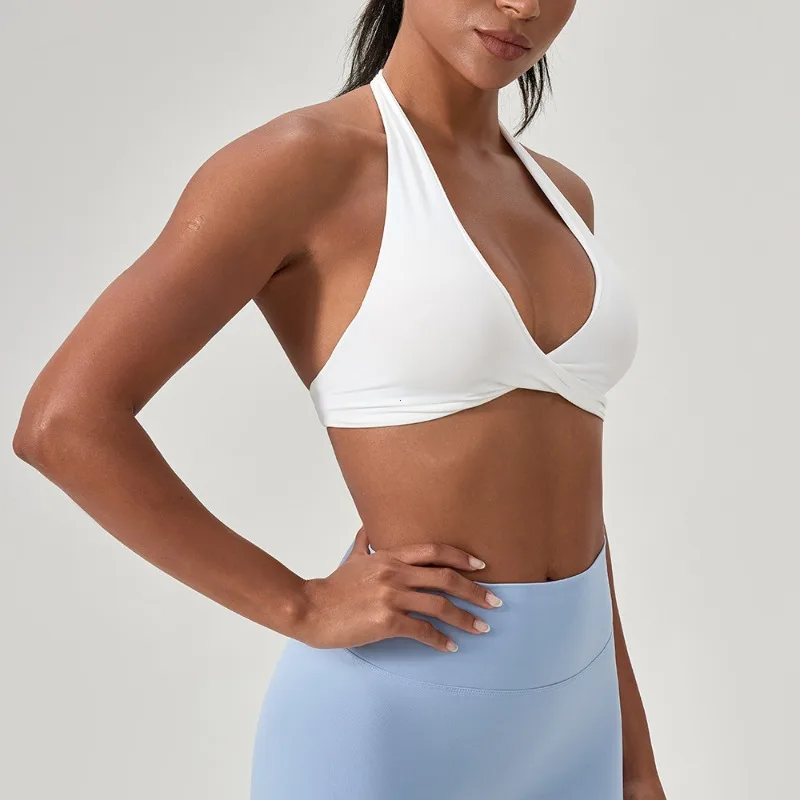 Sutiã Esportivo Feminino Gola Halter Costas Elegantes - Imagem 5