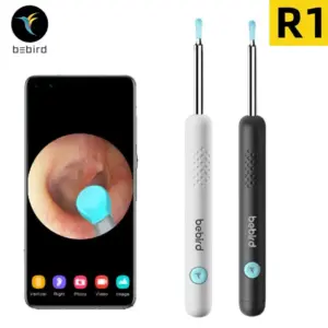 otoscópio com câmera para limpeza de ouvido