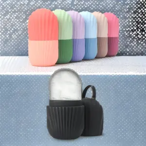 massageador facial rolo de gelo silicone