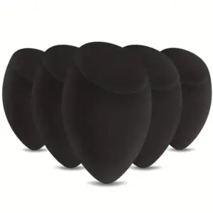 conjunto de esponjas de maquiagem pretas