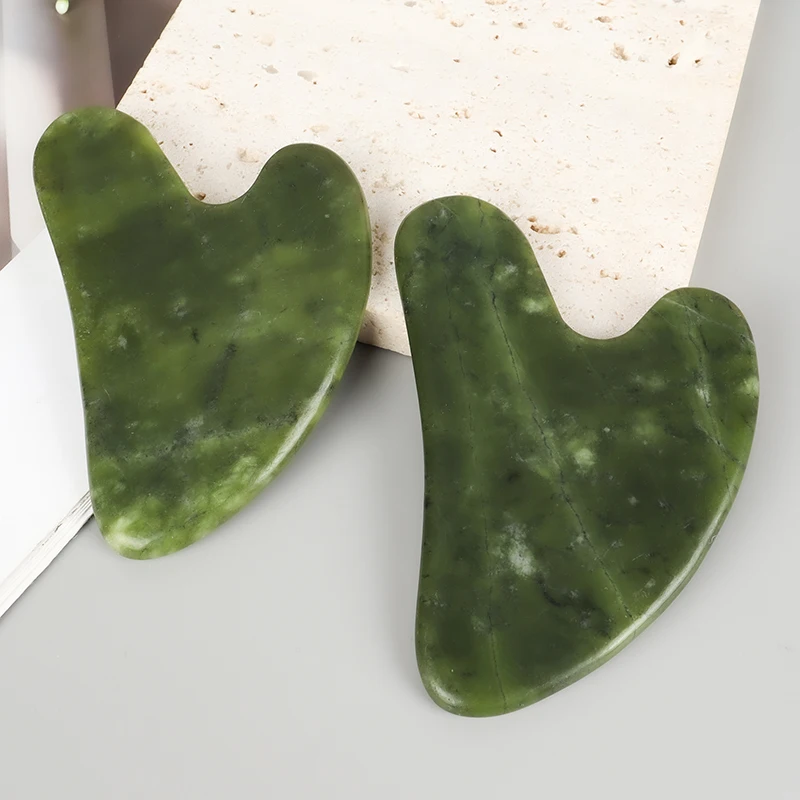 Ferramenta Gua Sha de Jade Helu Coração - Imagem 2