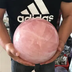 bola de quartzo rosa