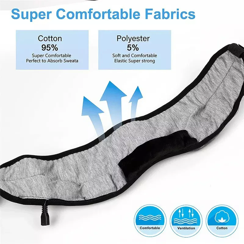 Máscara de Olho Bluetooth 3D Fone de Ouvido Marfim - Imagem 4