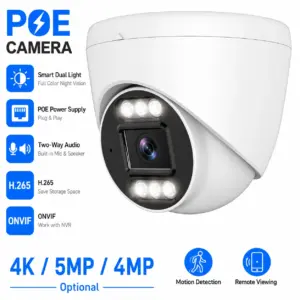 câmera IP POE 4K 5MP