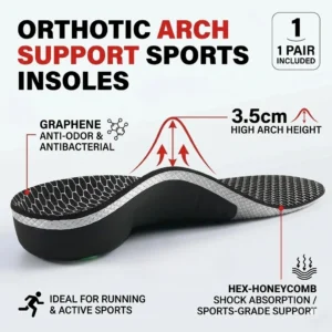 palmilhas ortopédicas esportivas com suporte de arco
