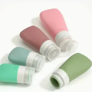 garrafa de viagem portátil de silicone 60ml