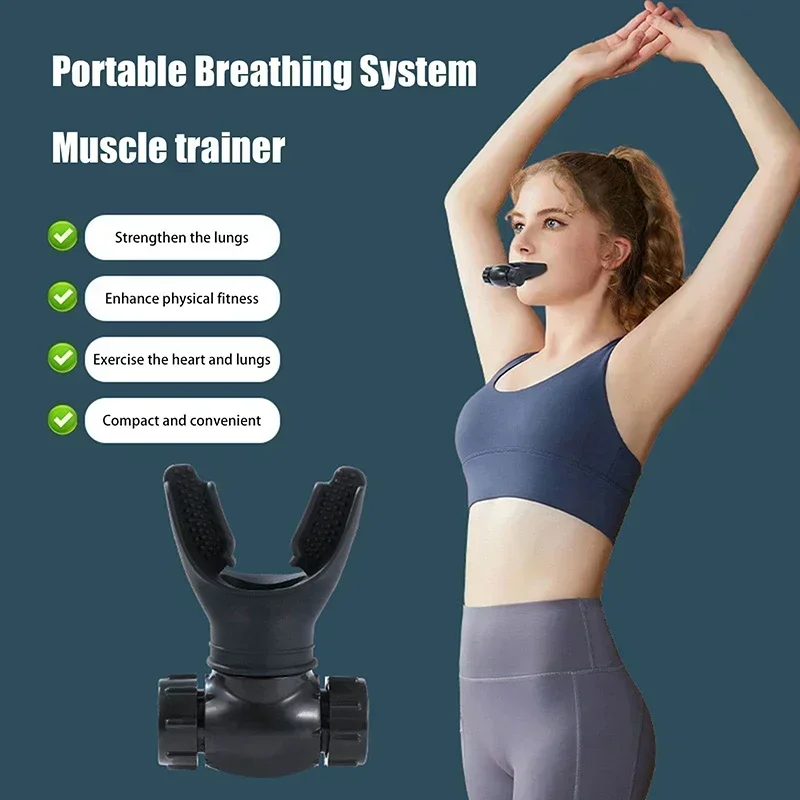Treinador Respiratório Portátil de Silicone + ABS - Imagem 2
