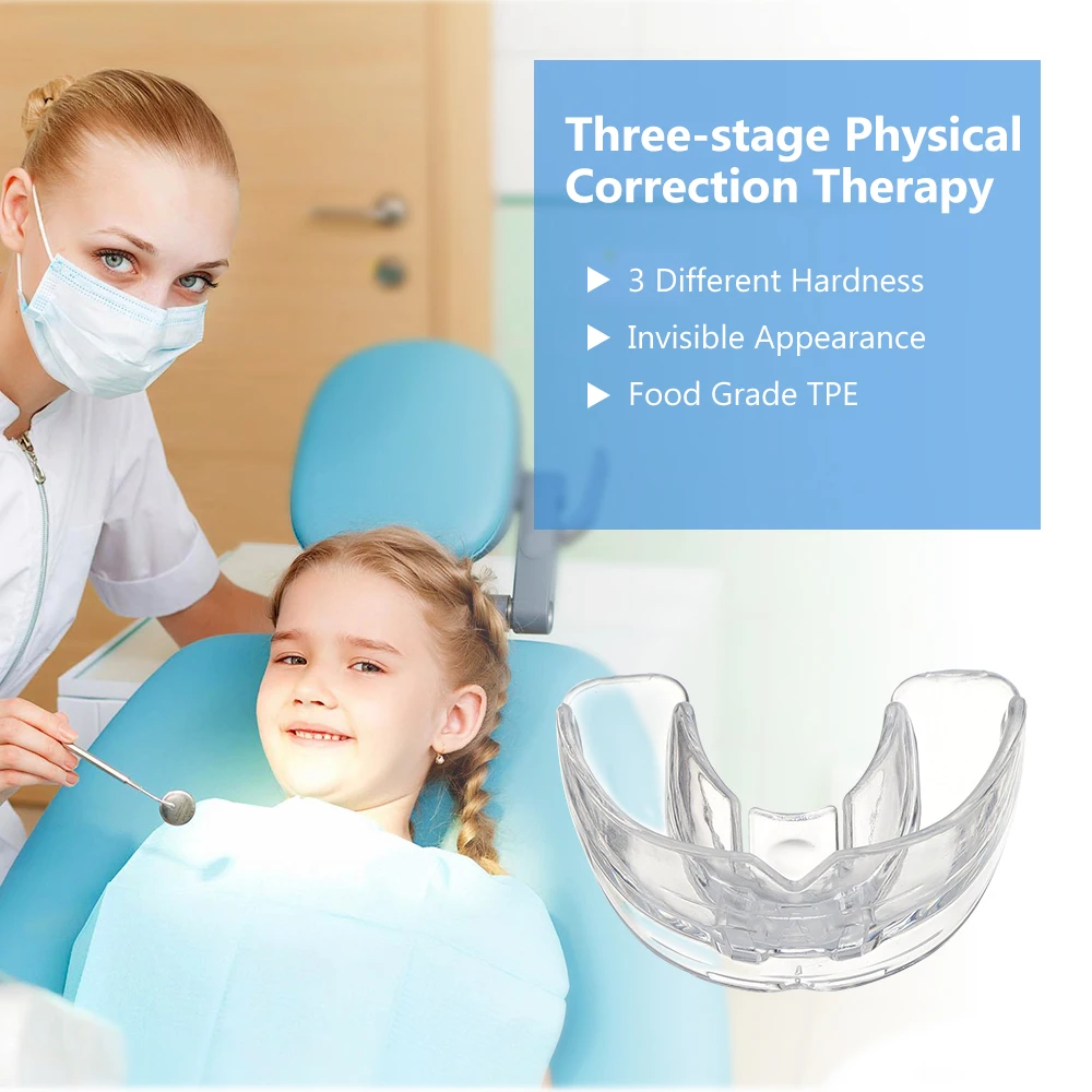 Conjunto de Aparelho Dental Infantil 3 Estágios Silicone Transparente - Imagem 2