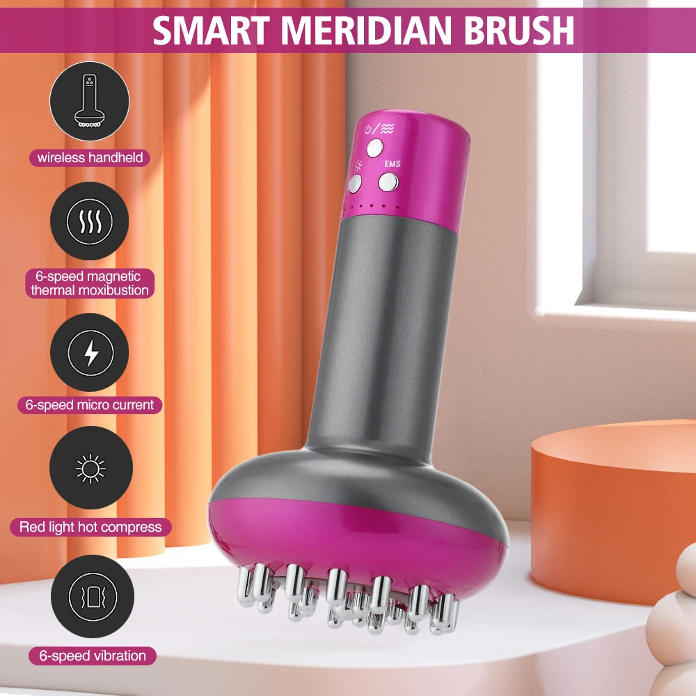 Massageador Corporal Elétrico Sem Fio Roxo - Imagem 2