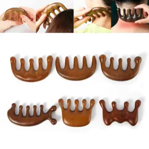 pente massageador gua sha sândalo