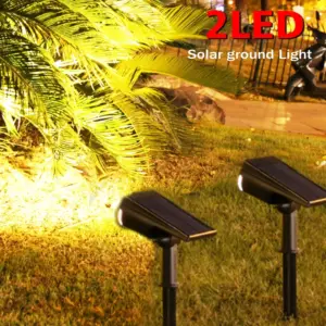 holofote solar de jardim