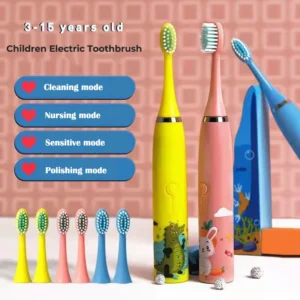 escova de dentes elétrica infantil ultrassônica