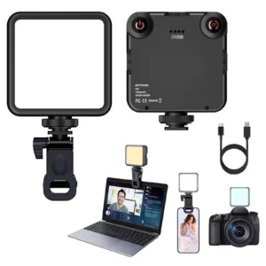 clipe de luz de vídeo LED portátil