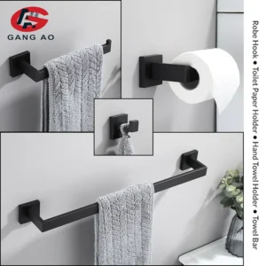 conjunto de acessórios de banheiro aço inoxidável
