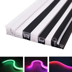 tubo de silicone LED flexível
