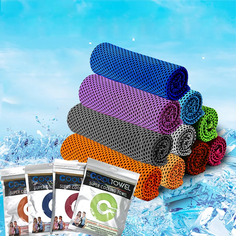 Toalha de Resfriamento Esportiva Microfibra 30x80 cm - Imagem 5