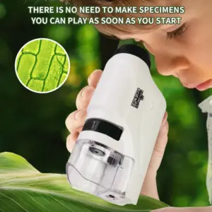 microscópio de bolso portátil com led