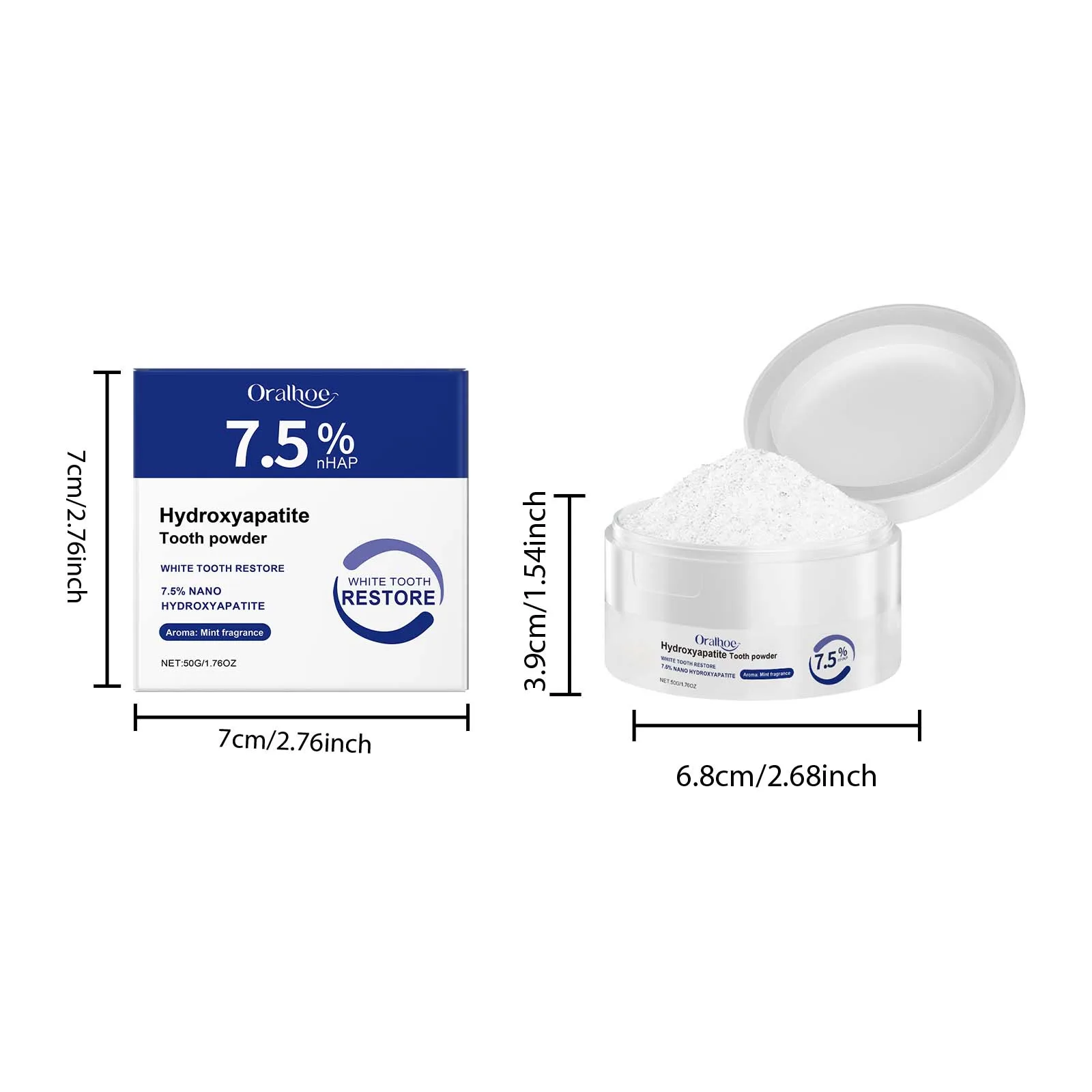 Pó Dental Clareador Limpeza Profunda 50g - Imagem 6